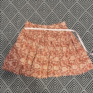 American Eagle Outfitters Floral Coral Skirt